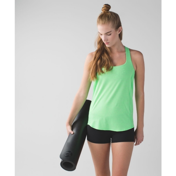 Lululemon Wild TankHeathered Pistachio / Floral Sport White Multi Size 2 - Picture 11 of 11